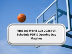FIBA 3×3 World Cup 2025 Full Schedule PDF & Opening Day Matches